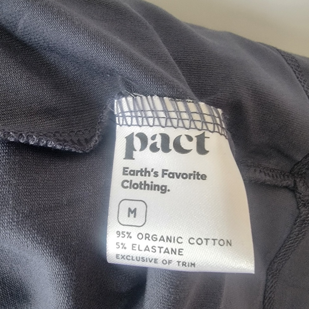 Pact women's Organic Luxe Essential Swing Cardigan size M Navy long sleeve - Picture 8 of 8